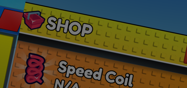 Roblox shop menu with items